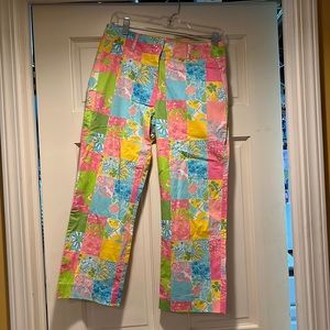 Lilly Pulitzer cropped pants. Vintage.perfect condition.